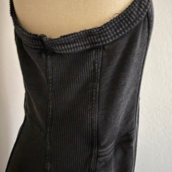 Anthropologie Daily Practice "Horizon Wide-Leg Black Knit Jumpsuit" Size Medium - Picture 12 of 13